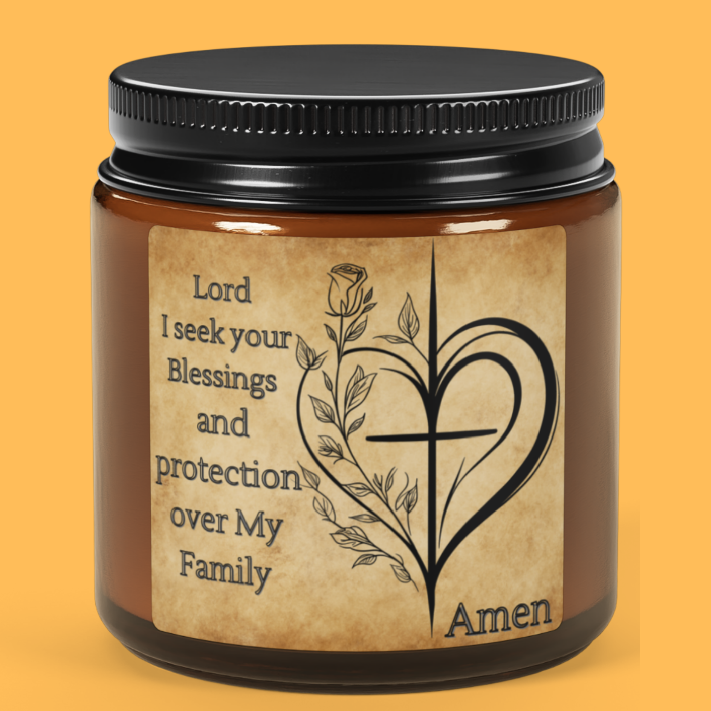 Candles inspirational, Christian Blessings Candle, Religious Candle, Prayer Candle, Hand-Poured Candle, Aromatherapy Candle, Home Decor