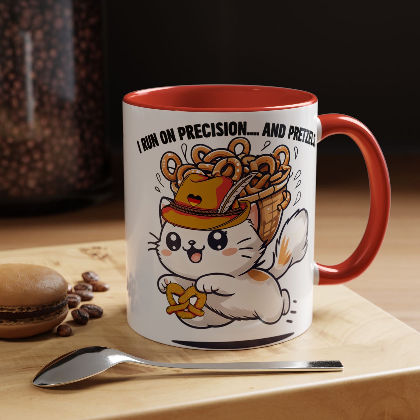 Coffee Mug, Funny Cat Quote, German Flag Heart Hat Design, Cat Lovers
