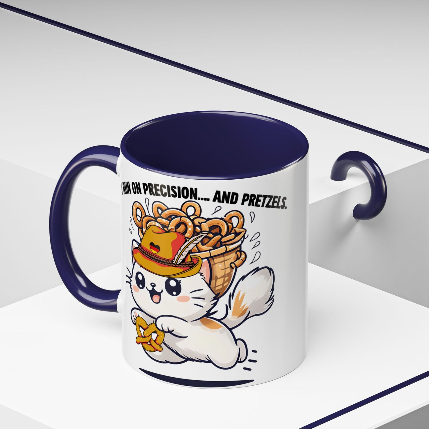Coffee Mug, Funny Cat Quote, German Flag Heart Hat Design, Cat Lovers