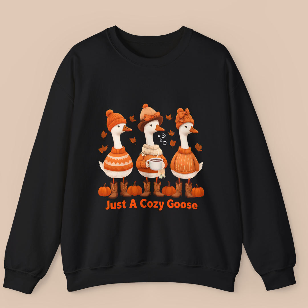 Silly Goose Halloween Sweatshirt, Cowgirl Boots and Hats with Coquette Bows Design, Fun Fall Outfit, Halloween Costume, Spooky Season