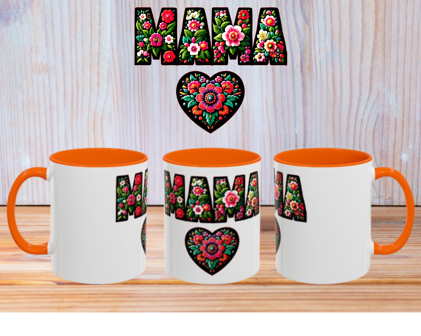 Floral Mama Coffee Mug - Perfect Gift for Mother's Day, Birthdays, and Special Occasions