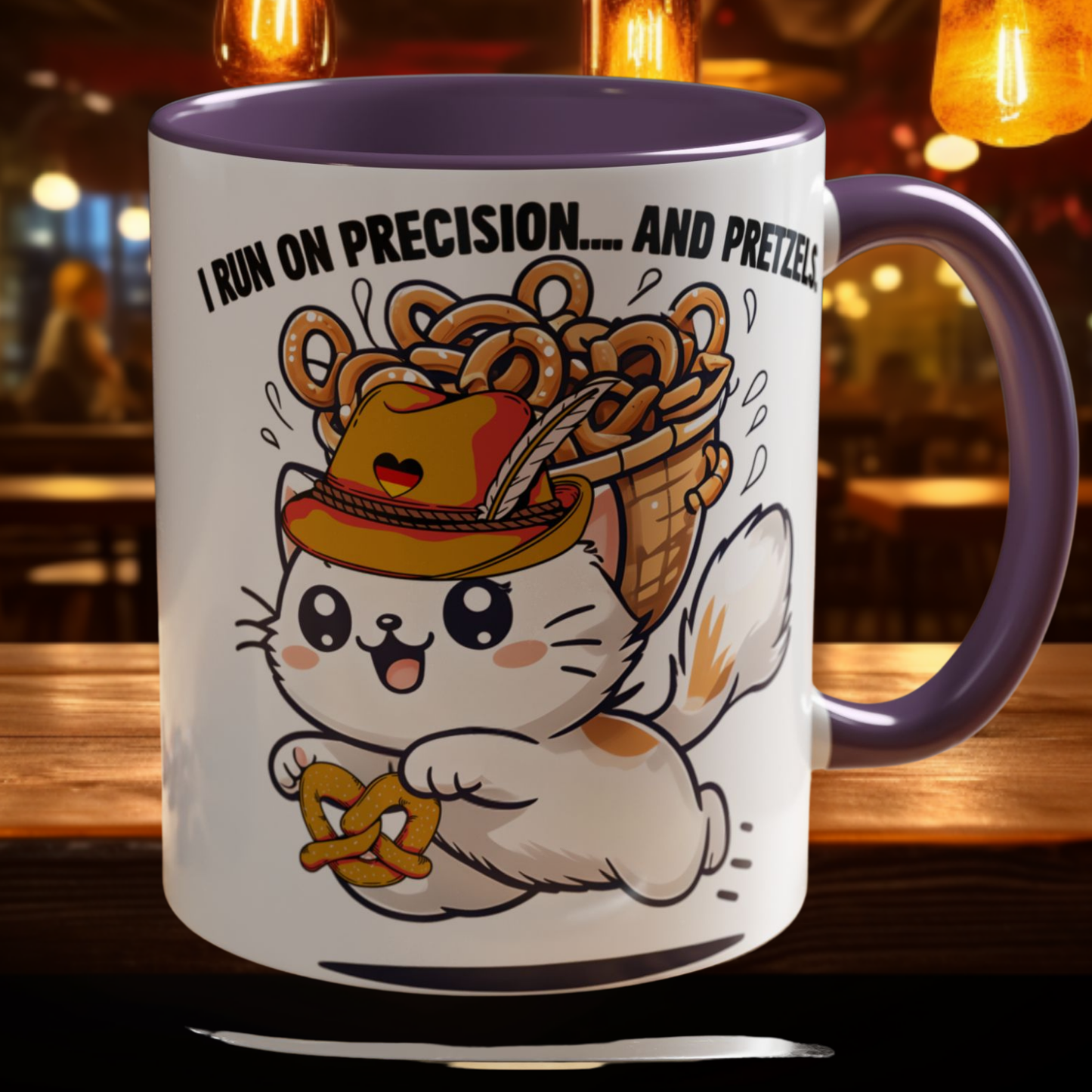 Coffee Mug, Funny Cat Quote, German Flag Heart Hat Design, Cat Lovers