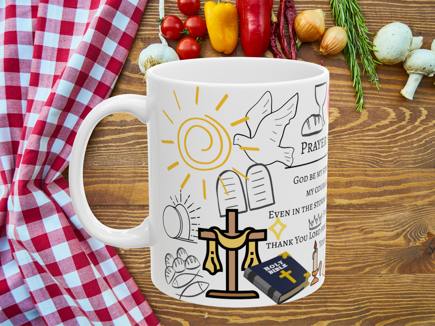 Bible verses, inspired design, from the Bible, prayer for strength Warm-up with a nice cup of customized ceramic coffee mug.Ceramic Mug, (11oz, 15oz)