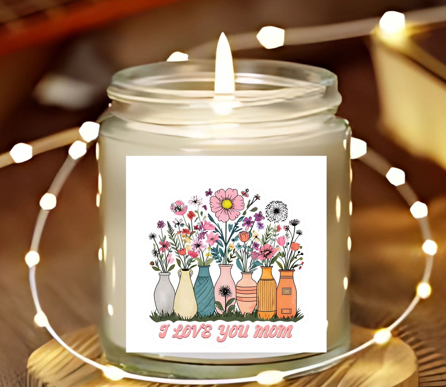 Floral Scented Candle, Perfect Gift for Mom, Relaxing Home Decor, Aromatherapy, Mother's Day, Birthday, Home Fragrance