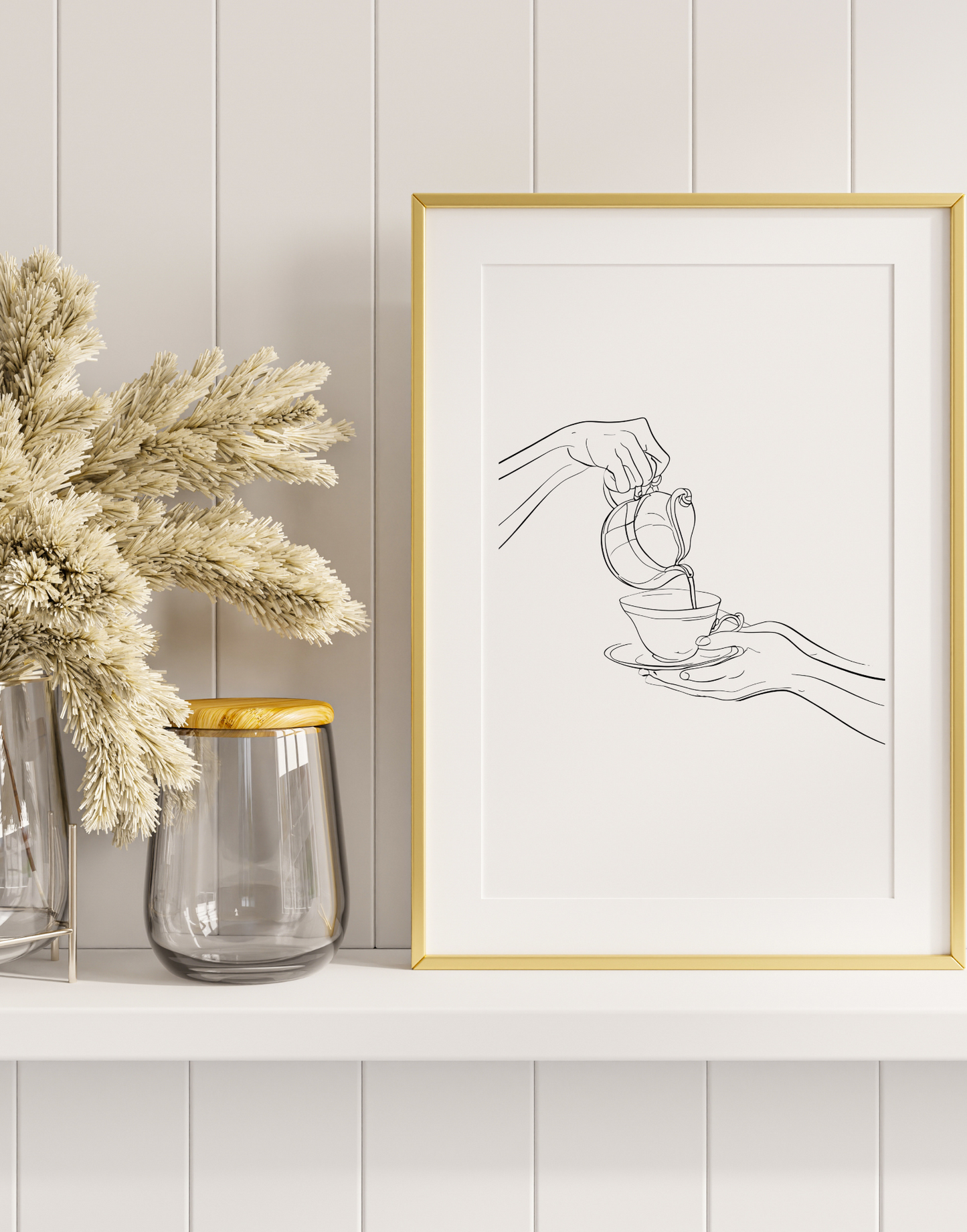 Coffee cup art, fine art, bar cart wall decor, printable wall art, bar cart accessories, bar cart art digital download, coffee art