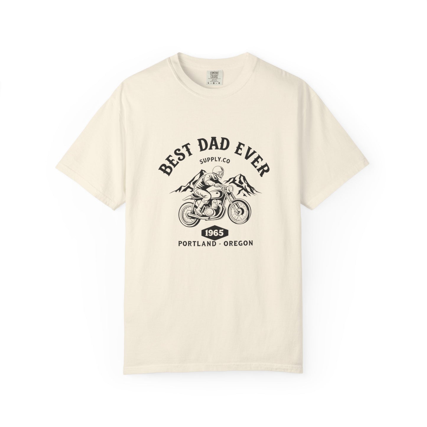Best Dad Ever T-Shirt, Comfortable Unisex Gift for Father's Day, Family Celebrations, Soft Cotton Tee, Motorcycle Dad Shirt, Father's Day