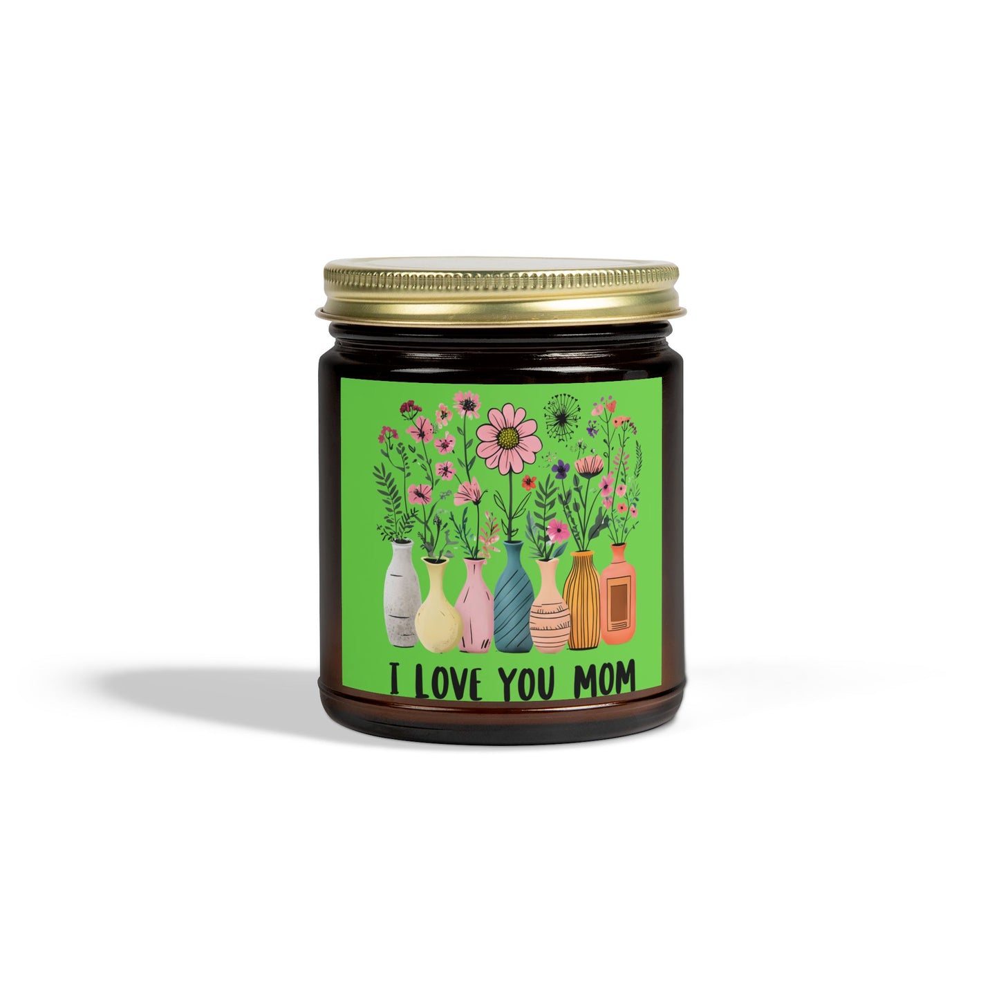 I Love You Mom Scented Candle, Gift for Mom, Aromatic Candle, Home Decor, Relaxation, Mother's Day Gift, Candle Gift Set