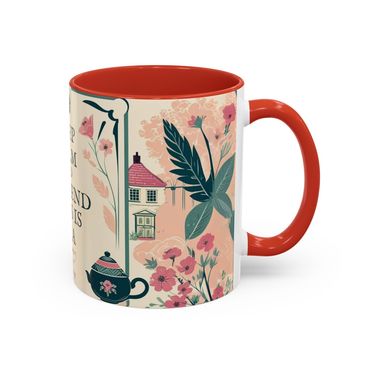 Mug, Keep Calm and Pretend This is Tea, England Theme, Gift for Tea Lovers, Funny Coffee Cup, Ceramic Mug, Tea Lover Gift, Coffee Mug,