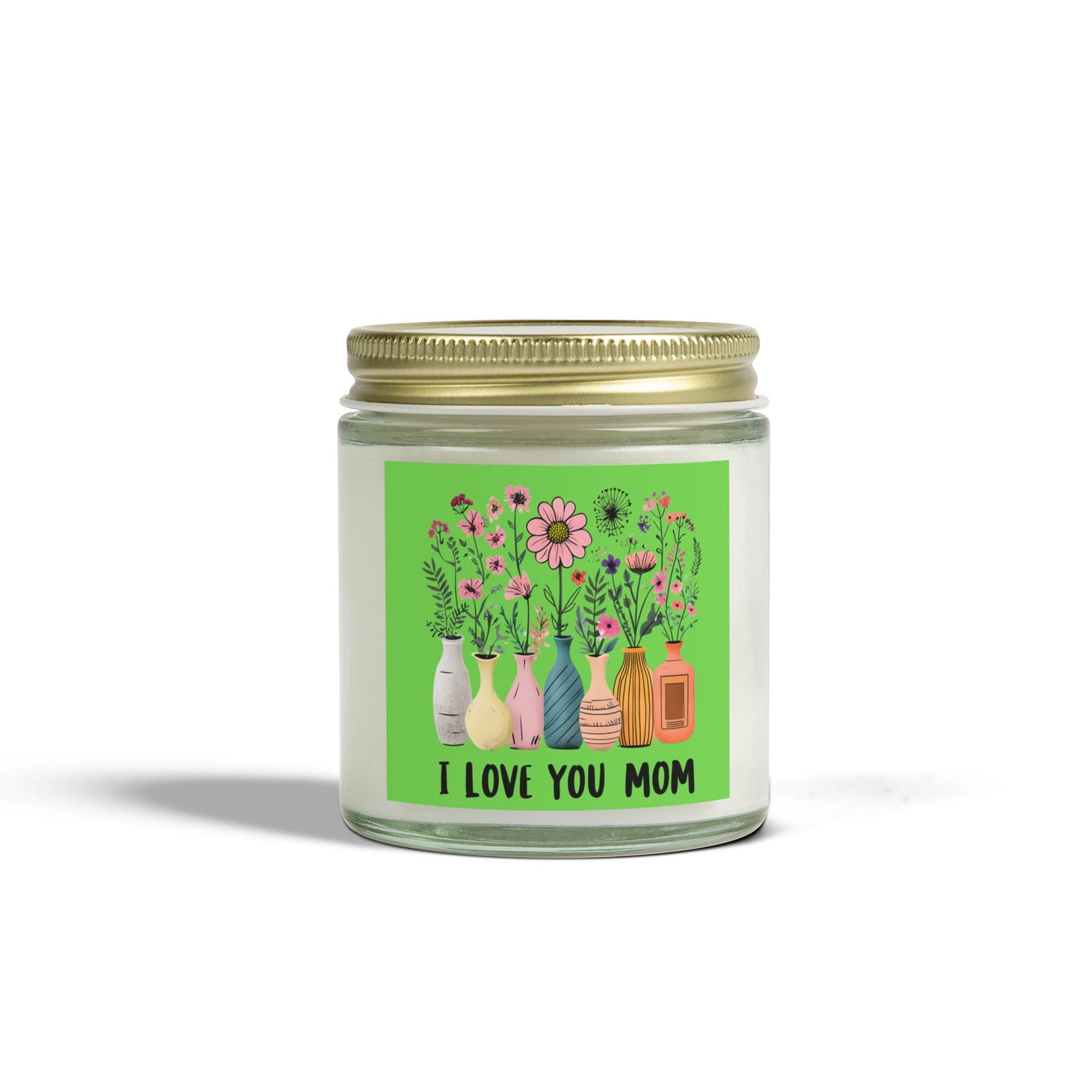 I Love You Mom Scented Candle, Gift for Mom, Aromatic Candle, Home Decor, Relaxation, Mother's Day Gift, Candle Gift Set