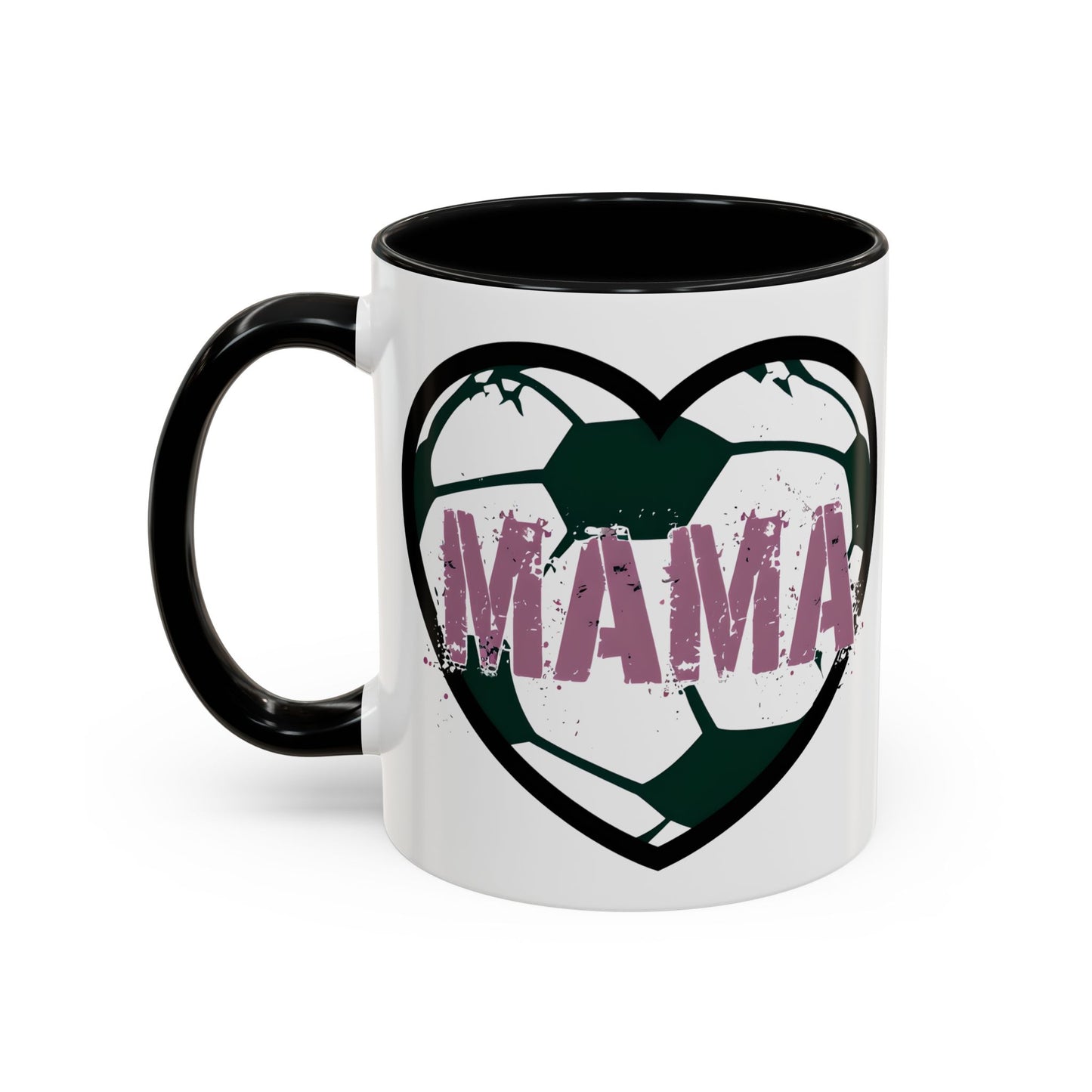Heartfelt Mama Coffee Mug, Soccer Lover Gift, Mother's Day Mug, Birthday Present, Home Decor Accent Mug