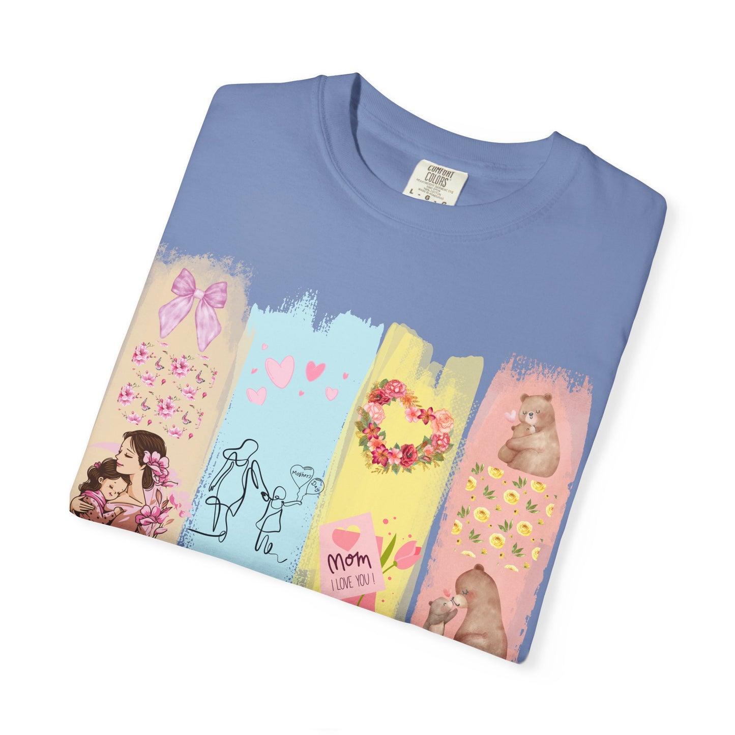 Mothers Day Brush Stroke T-Shirt, doodles themed for mothers perfect gift for moms