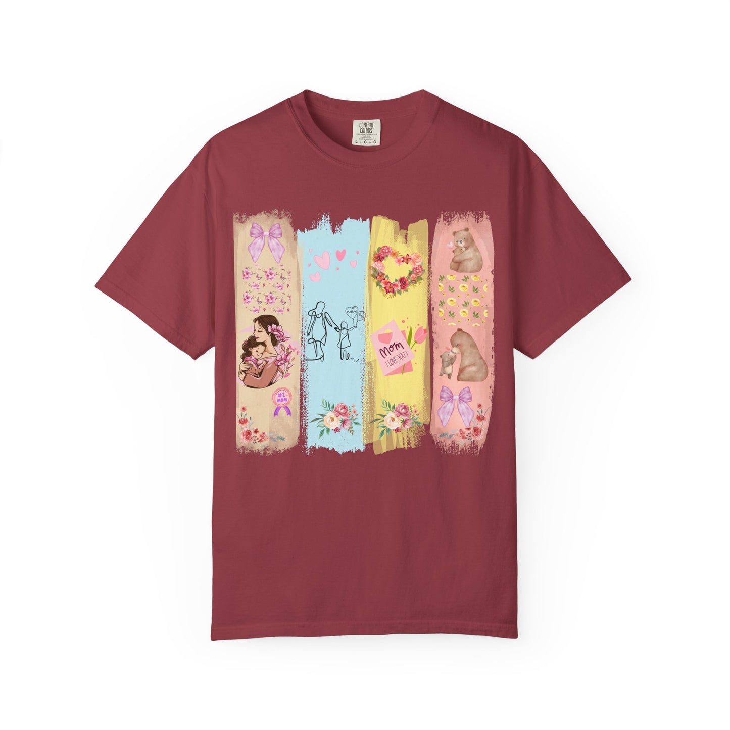 Mothers Day Brush Stroke T-Shirt, doodles themed for mothers perfect gift for moms