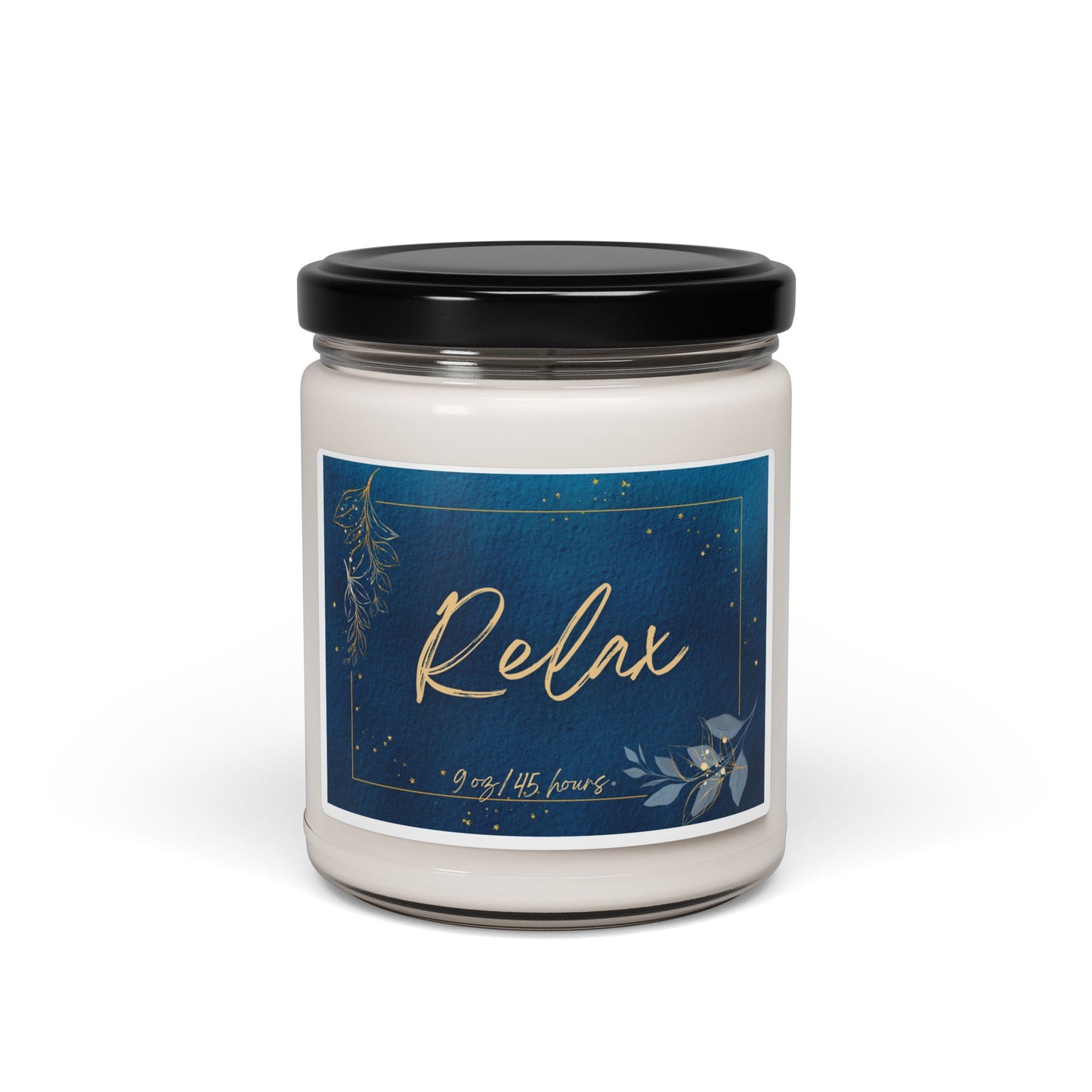 Relax Message Scented Soy Candle - Calming Aromatherapy Candle, Meditation Candle, Self-Care Gift, Home Decor, Stress Relief Candle