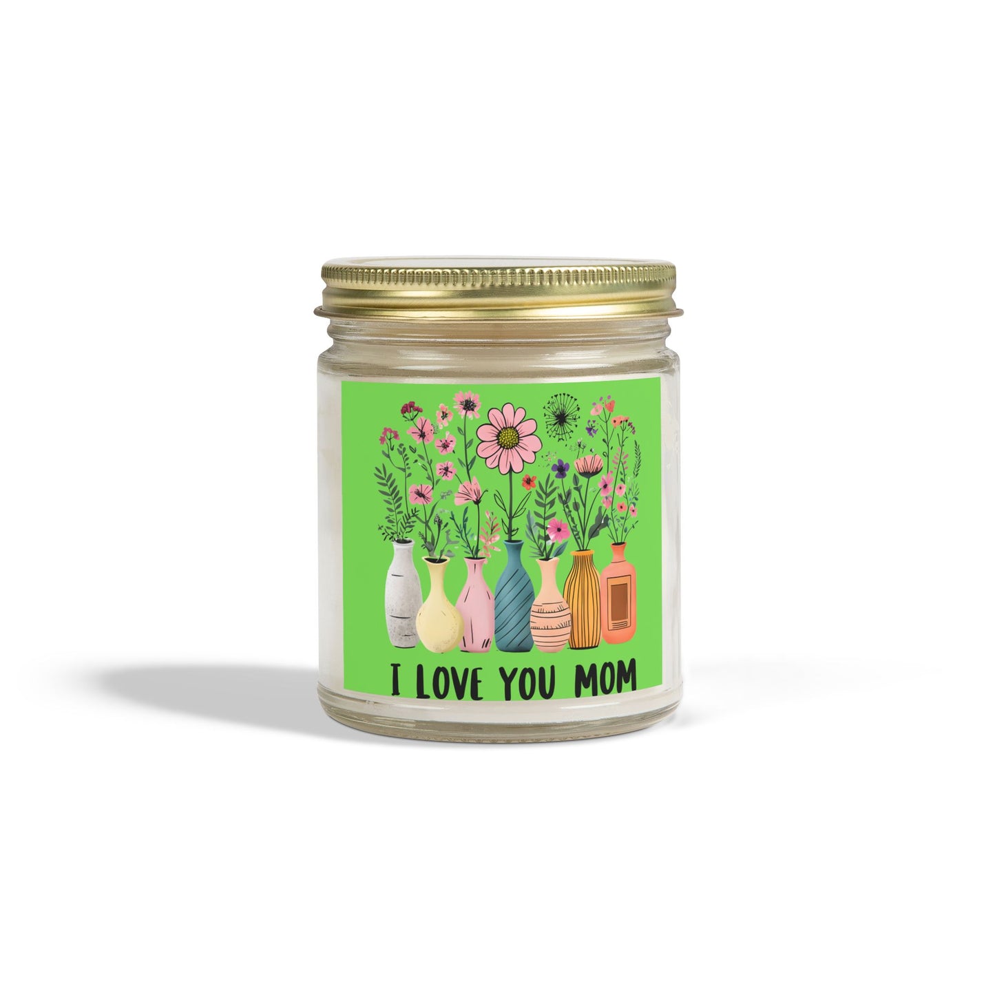 I Love You Mom Scented Candle, Gift for Mom, Aromatic Candle, Home Decor, Relaxation, Mother's Day Gift, Candle Gift Set