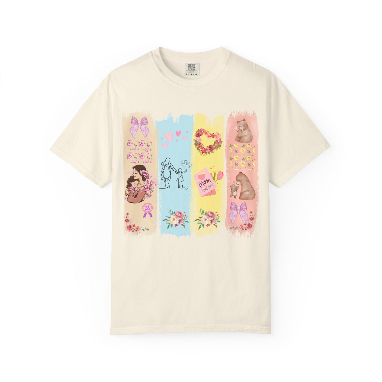 Mothers Day Brush Stroke T-Shirt, doodles themed for mothers perfect gift for moms