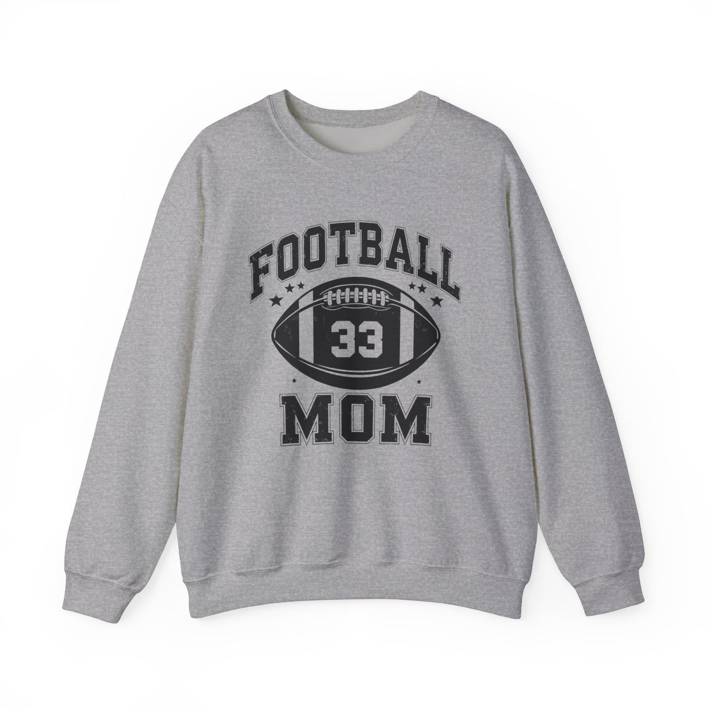 Mom Football #33 Sweatshirt for Mother's Day, Sports Mom Crewneck Jumper, Gift for Moms, Unisex Mother's Day Hoodie, Football Mom Apparel
