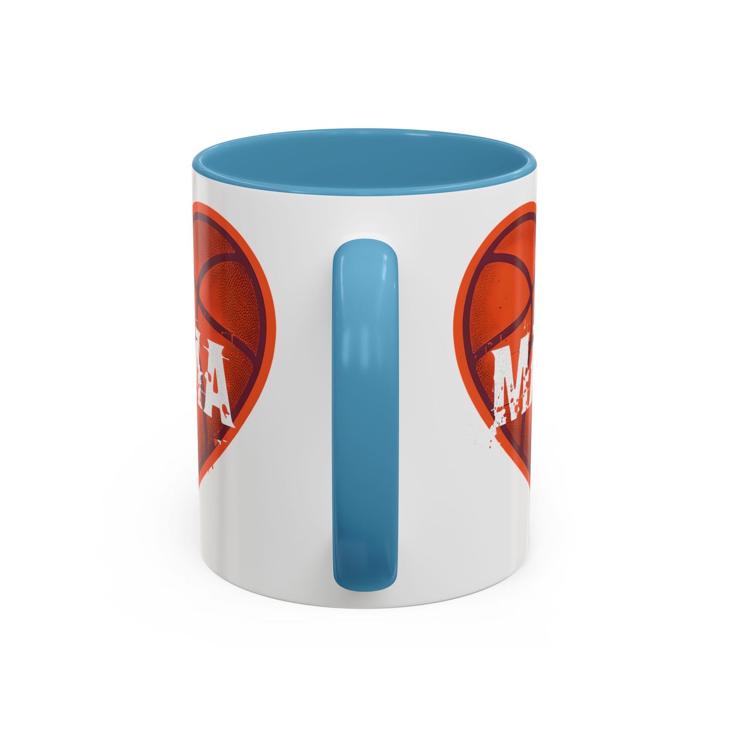 Basketball Mama Coffee Mug | Gift for Sports Moms, Basketball Lovers, Mother's Day, Personalized Mug, Heart Design