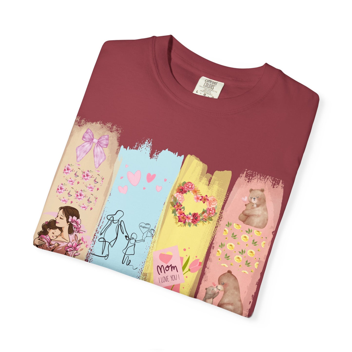 Mothers Day Brush Stroke T-Shirt, doodles themed for mothers perfect gift for moms