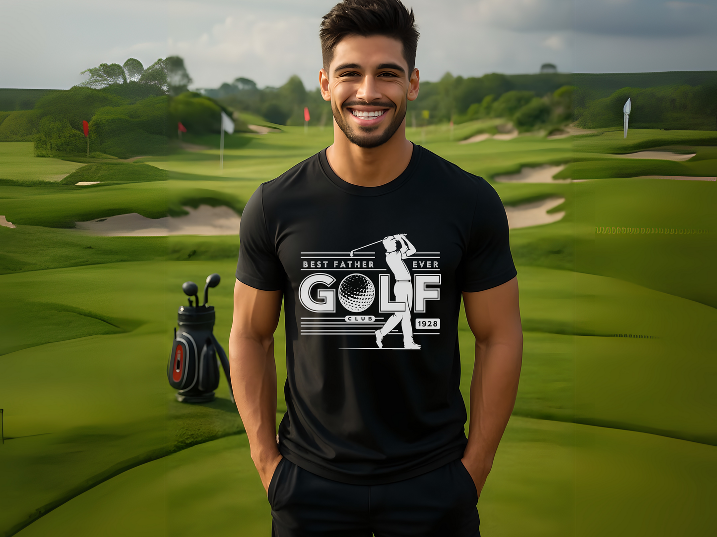 Golf T-shirt Best Father Ever, Tee, Golfing Gift, Golf Swing Shirt, Unisex Top, Father's Day Gift