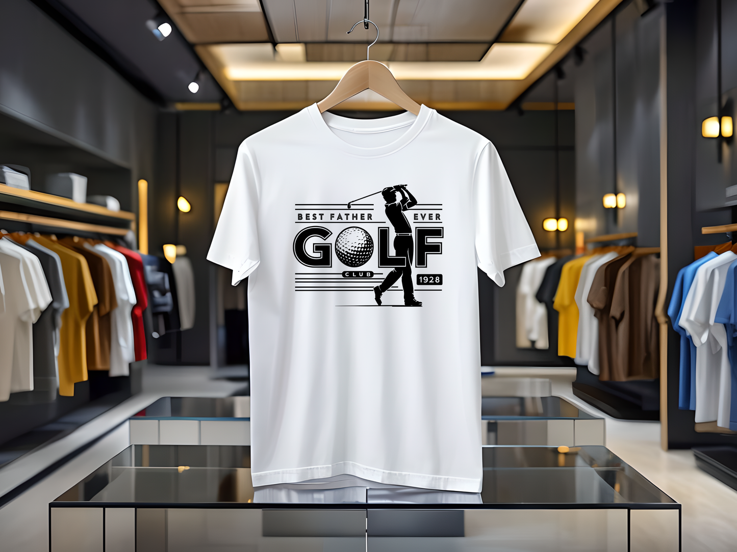 Golf T-shirt Best Father Ever, Tee, Golfing Gift, Golf Swing Shirt, Unisex Top, Father's Day Gift