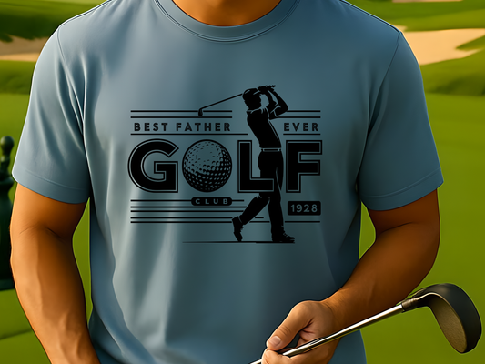 Golf T-shirt Best Father Ever, Tee, Golfing Gift, Golf Swing Shirt, Unisex Top, Father's Day Gift