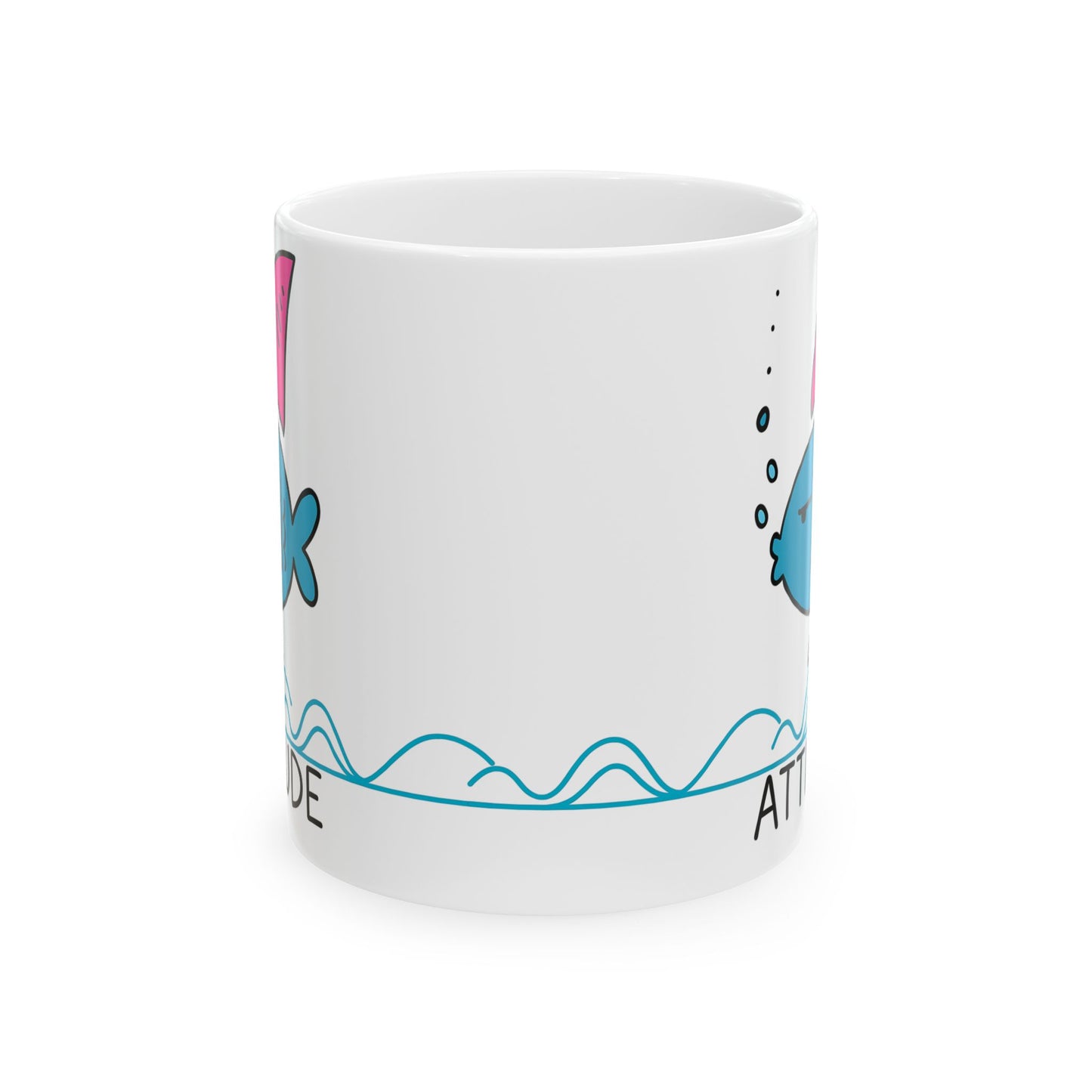 Attitude Funny Whimsical Fish Ceramic Mug - Perfect Gift for Fish Lovers, Funny Coffee Mug for Home, Beach Decor, Ocean-Themed Kitchenware, Unique [...]