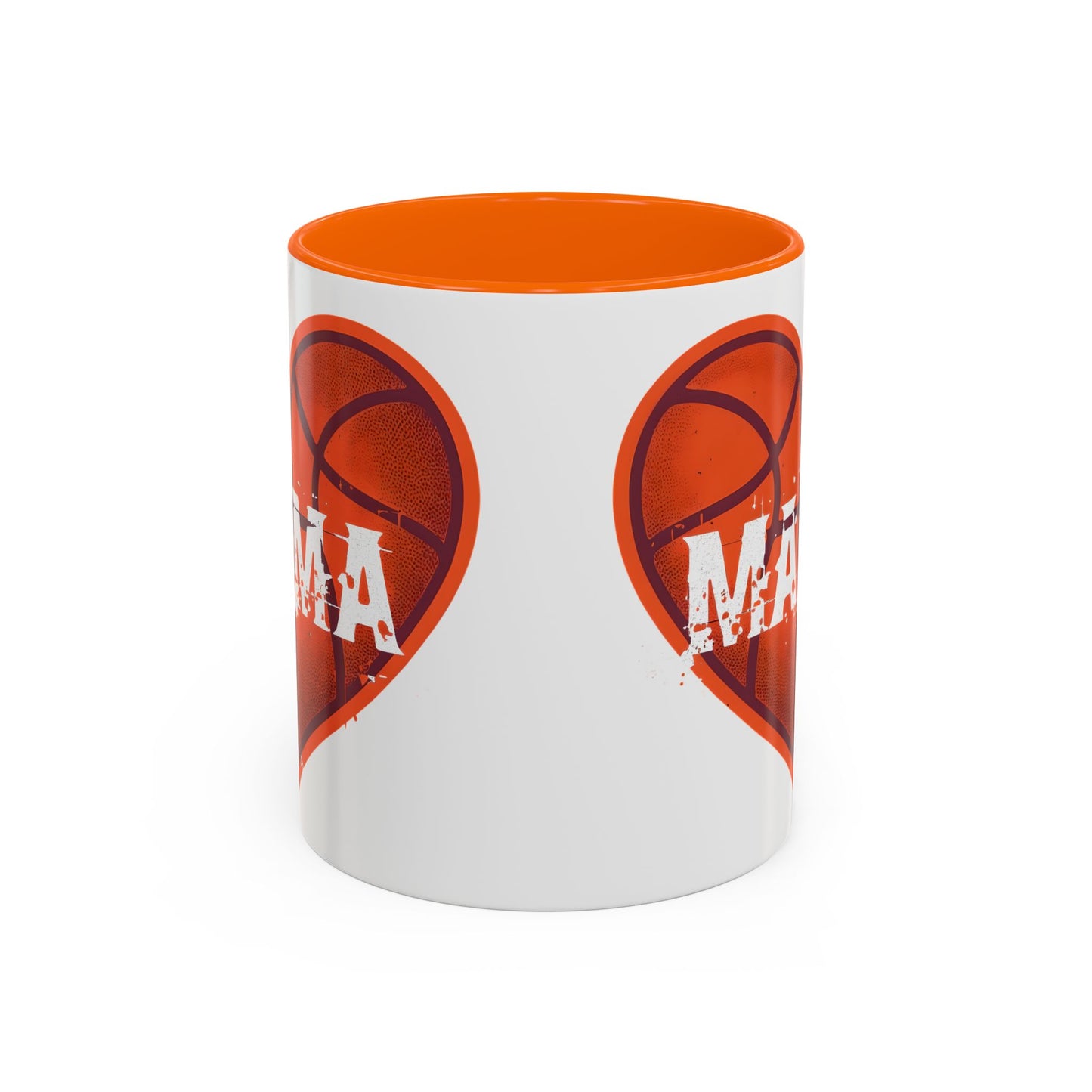 Basketball Mama Coffee Mug | Gift for Sports Moms, Basketball Lovers, Mother's Day, Personalized Mug, Heart Design