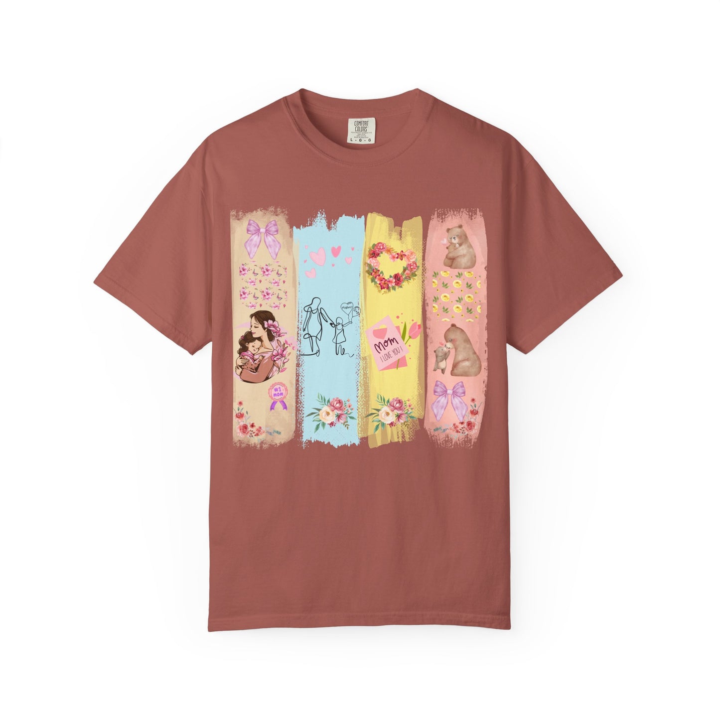 Mothers Day Brush Stroke T-Shirt, doodles themed for mothers perfect gift for moms