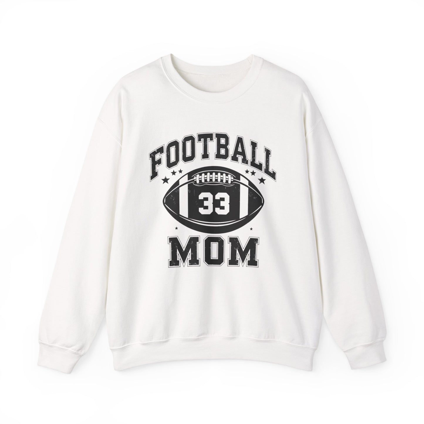 Mom Football #33 Sweatshirt for Mother's Day, Sports Mom Crewneck Jumper, Gift for Moms, Unisex Mother's Day Hoodie, Football Mom Apparel