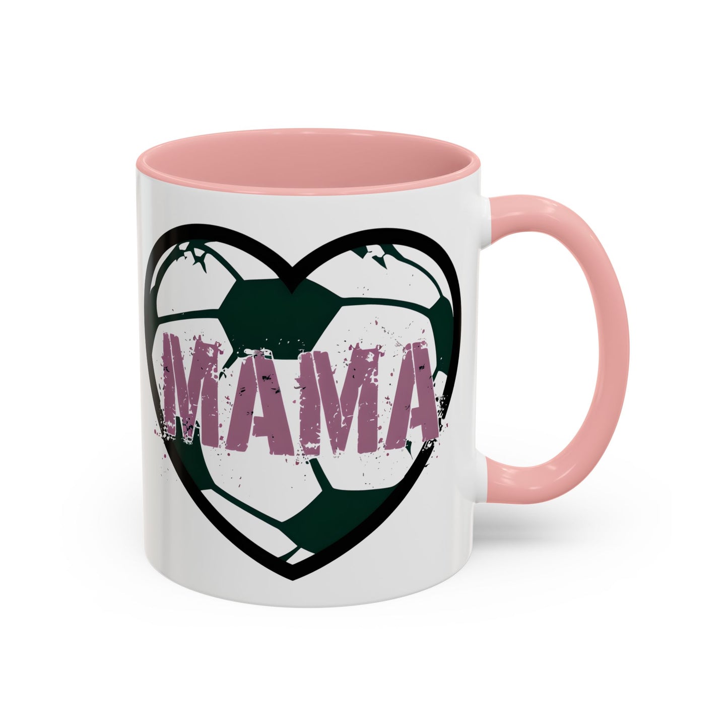 Heartfelt Mama Coffee Mug, Soccer Lover Gift, Mother's Day Mug, Birthday Present, Home Decor Accent Mug