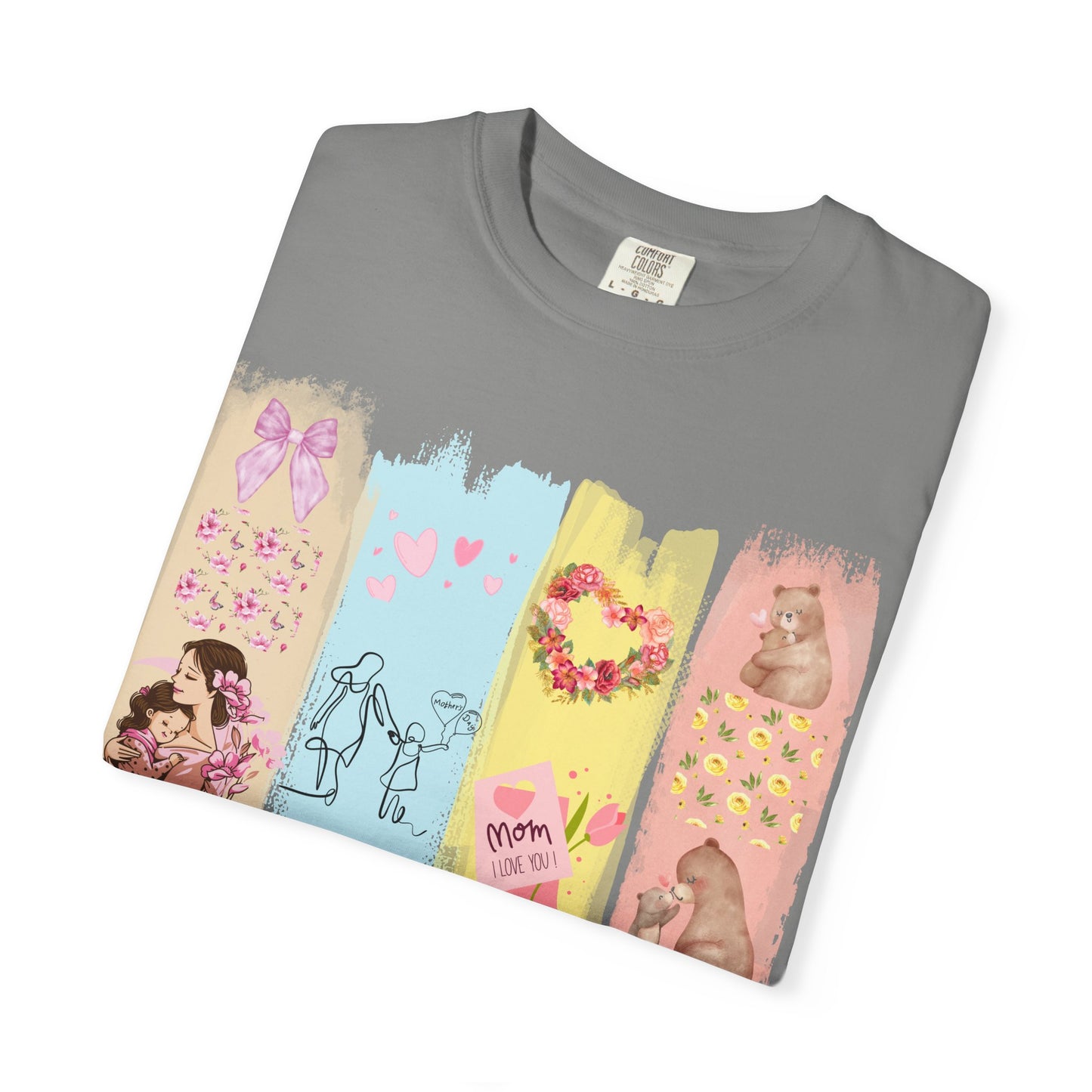 Mothers Day Brush Stroke T-Shirt, doodles themed for mothers perfect gift for moms
