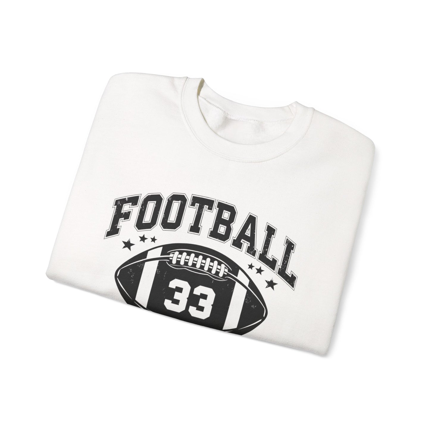 Mom Football #33 Sweatshirt for Mother's Day, Sports Mom Crewneck Jumper, Gift for Moms, Unisex Mother's Day Hoodie, Football Mom Apparel