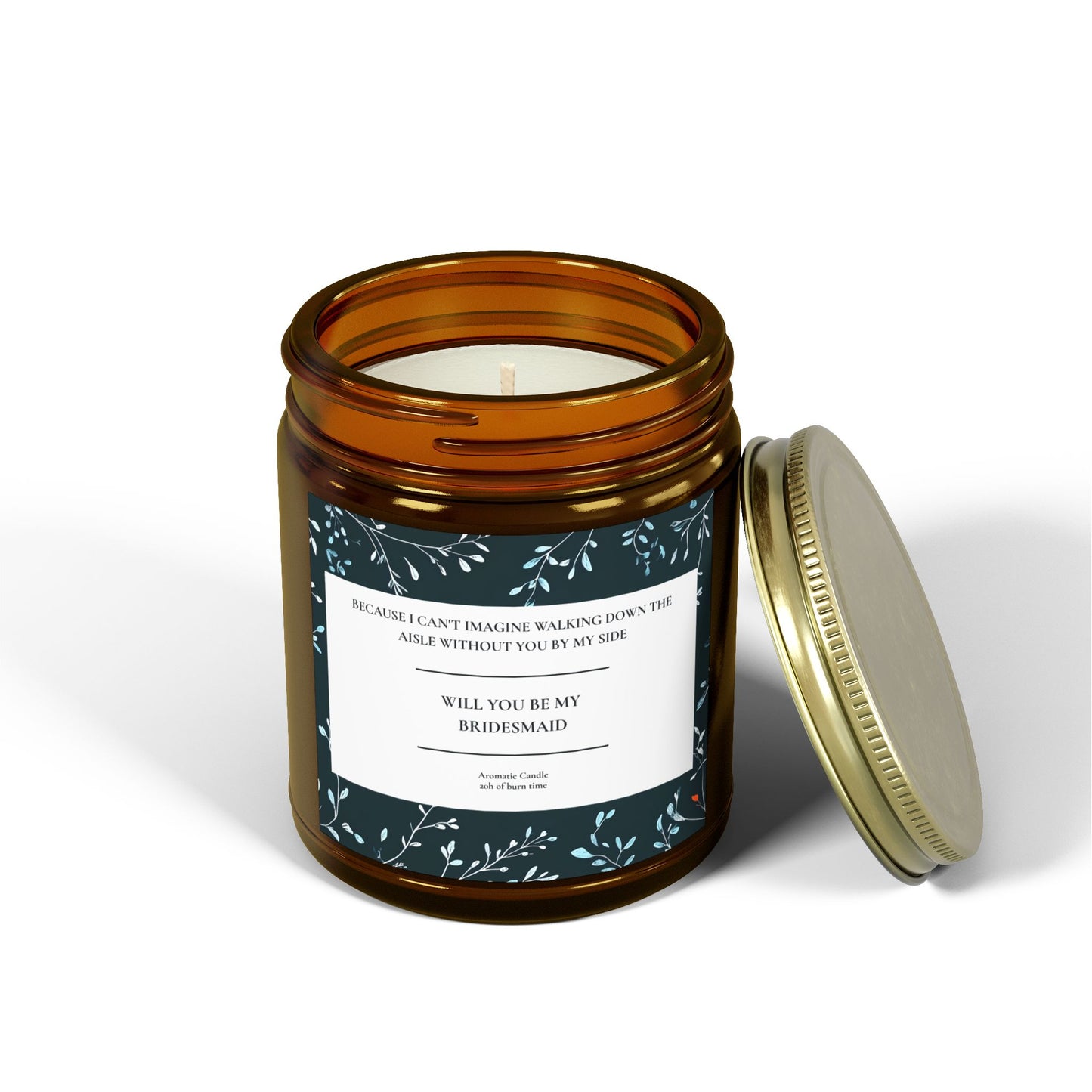 Bridesmaid Proposal Candle, Wedding Gift, Maid of Honor, Bridal Party Favors, Engagement Candle