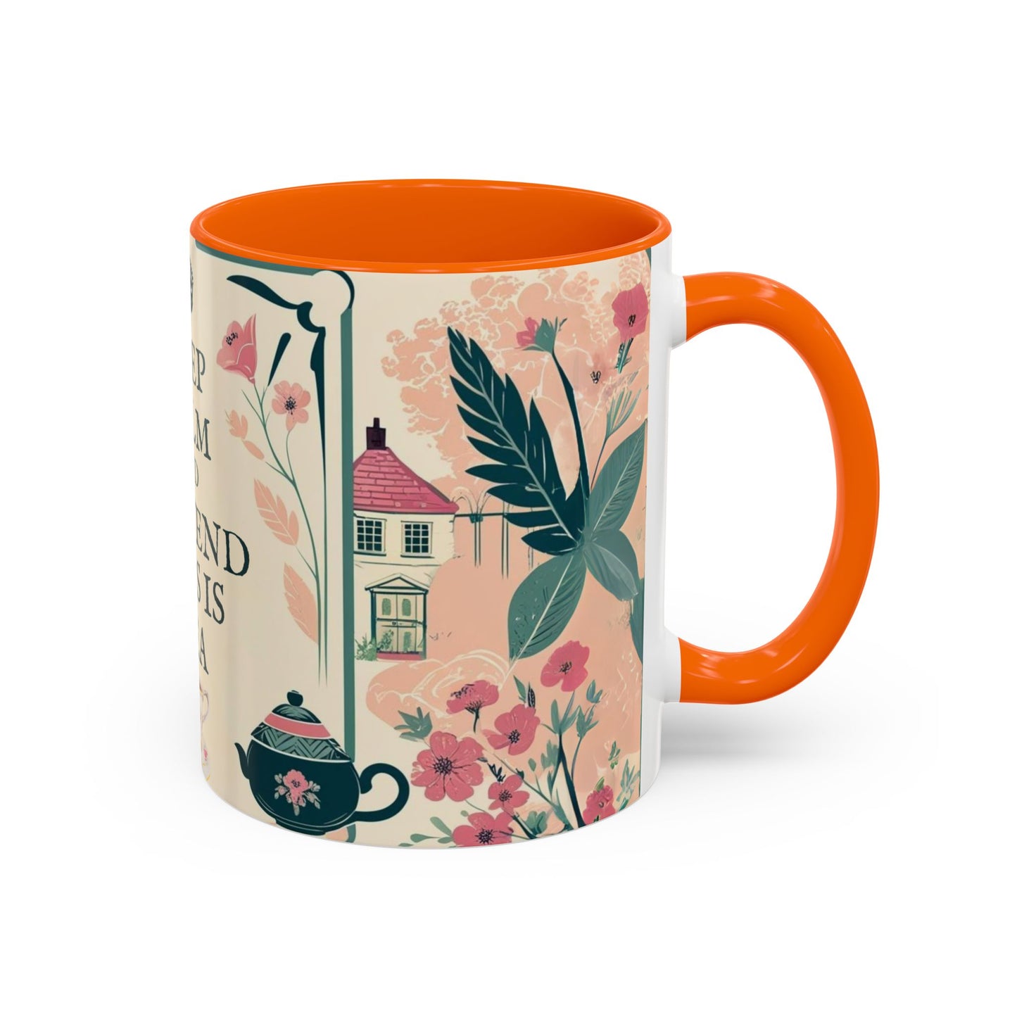 Mug, Keep Calm and Pretend This is Tea, England Theme, Gift for Tea Lovers, Funny Coffee Cup, Ceramic Mug, Tea Lover Gift, Coffee Mug,