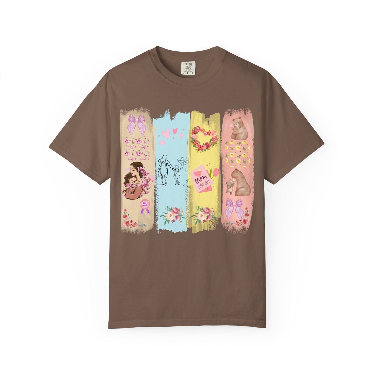 Mothers Day Brush Stroke T-Shirt, doodles themed for mothers perfect gift for moms