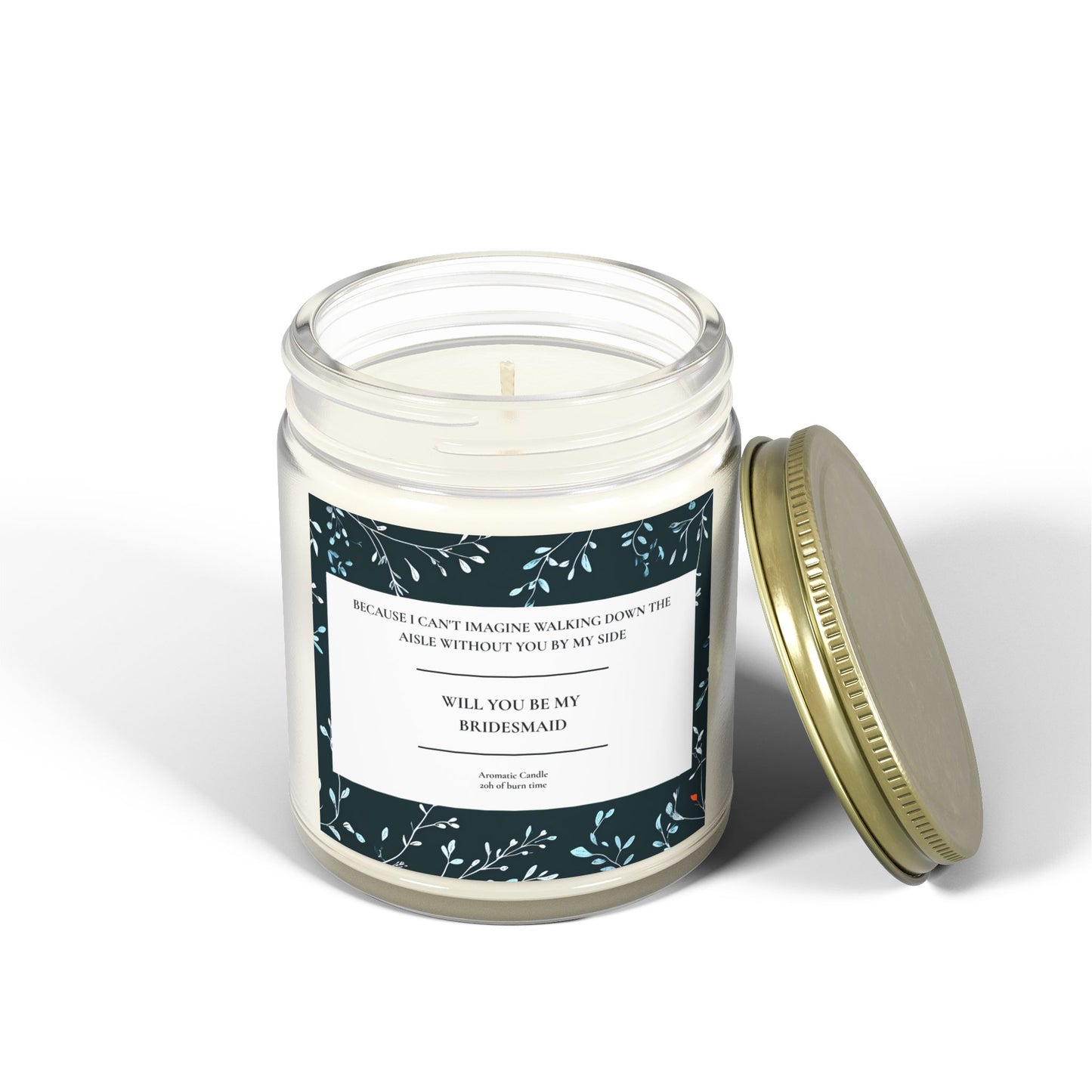 Bridesmaid Proposal Candle, Wedding Gift, Maid of Honor, Bridal Party Favors, Engagement Candle