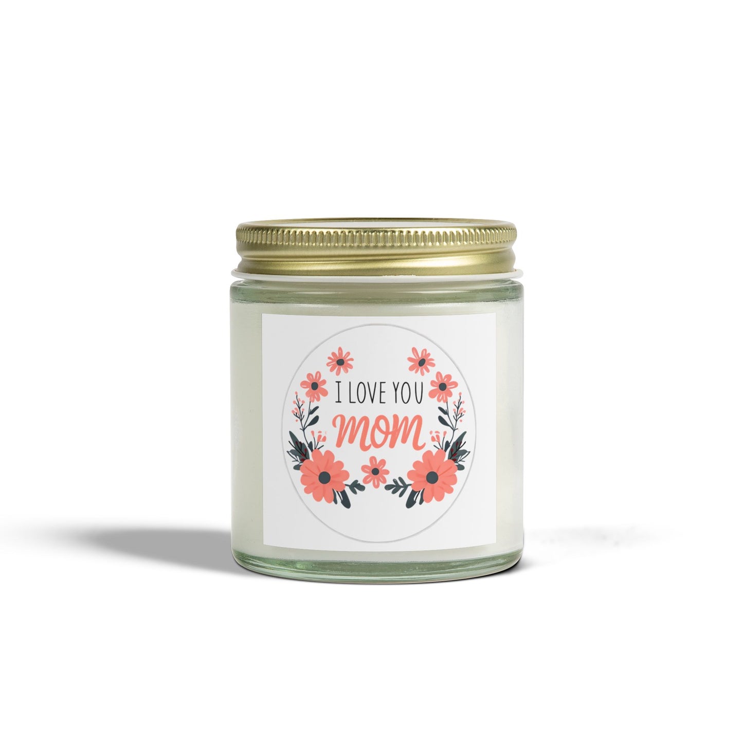 I Love You Mom Scented Candles - Perfect Gift for Mother's Day, Birthday, Relaxation, Home Decor, Floral Aroma, Personal Touch