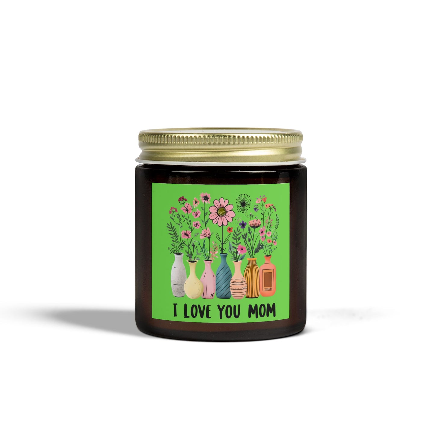 I Love You Mom Scented Candle, Gift for Mom, Aromatic Candle, Home Decor, Relaxation, Mother's Day Gift, Candle Gift Set