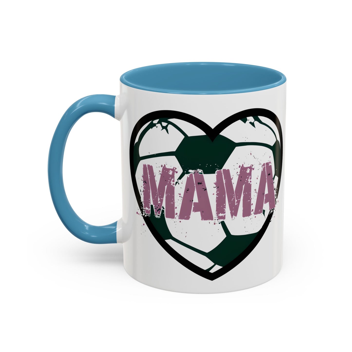 Heartfelt Mama Coffee Mug, Soccer Lover Gift, Mother's Day Mug, Birthday Present, Home Decor Accent Mug
