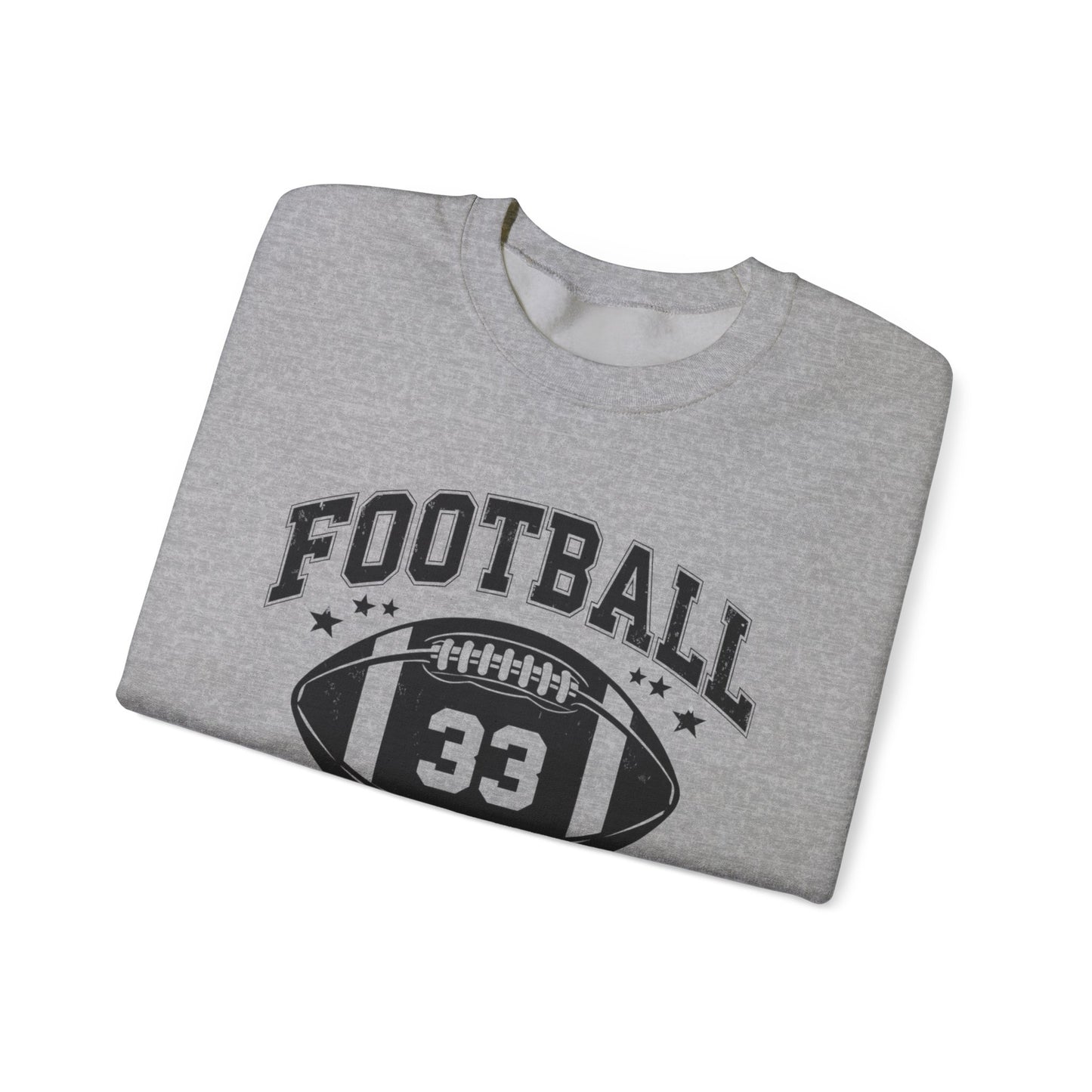 Mom Football #33 Sweatshirt for Mother's Day, Sports Mom Crewneck Jumper, Gift for Moms, Unisex Mother's Day Hoodie, Football Mom Apparel