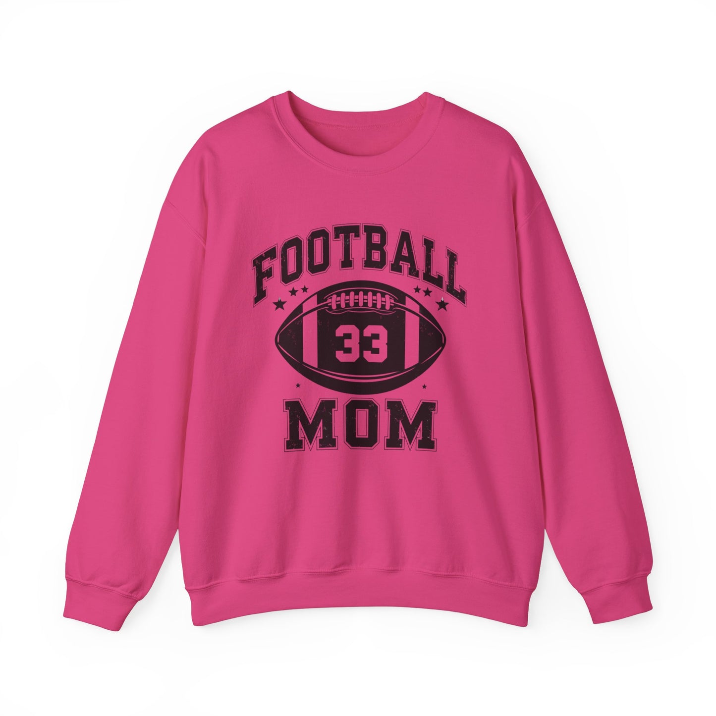 Mom Football #33 Sweatshirt for Mother's Day, Sports Mom Crewneck Jumper, Gift for Moms, Unisex Mother's Day Hoodie, Football Mom Apparel