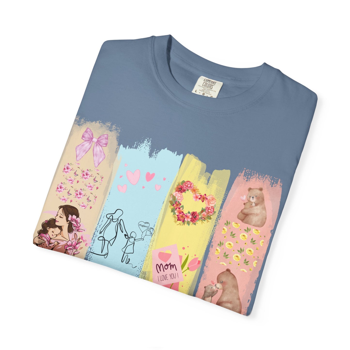 Mothers Day Brush Stroke T-Shirt, doodles themed for mothers perfect gift for moms