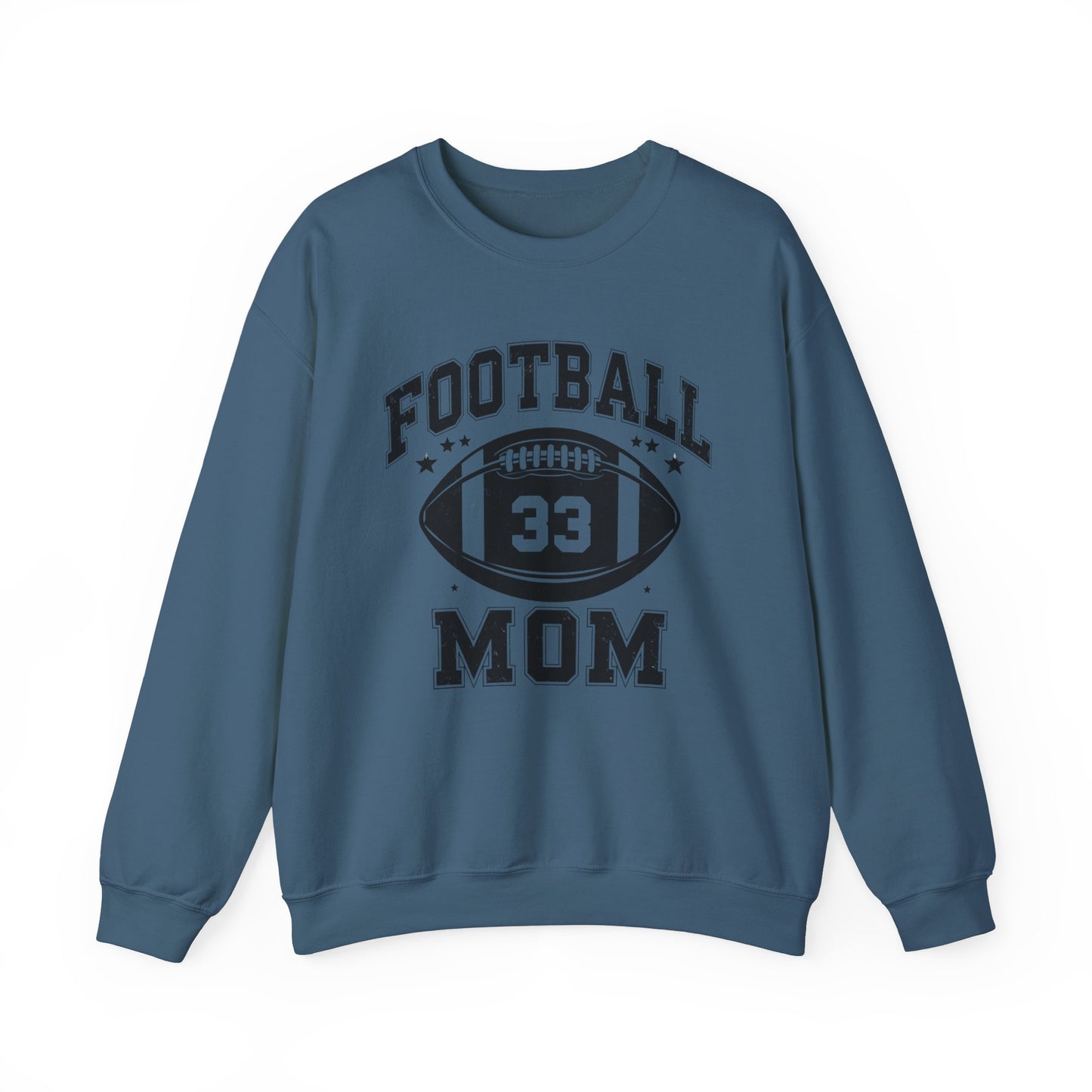 Mom Football #33 Sweatshirt for Mother's Day, Sports Mom Crewneck Jumper, Gift for Moms, Unisex Mother's Day Hoodie, Football Mom Apparel