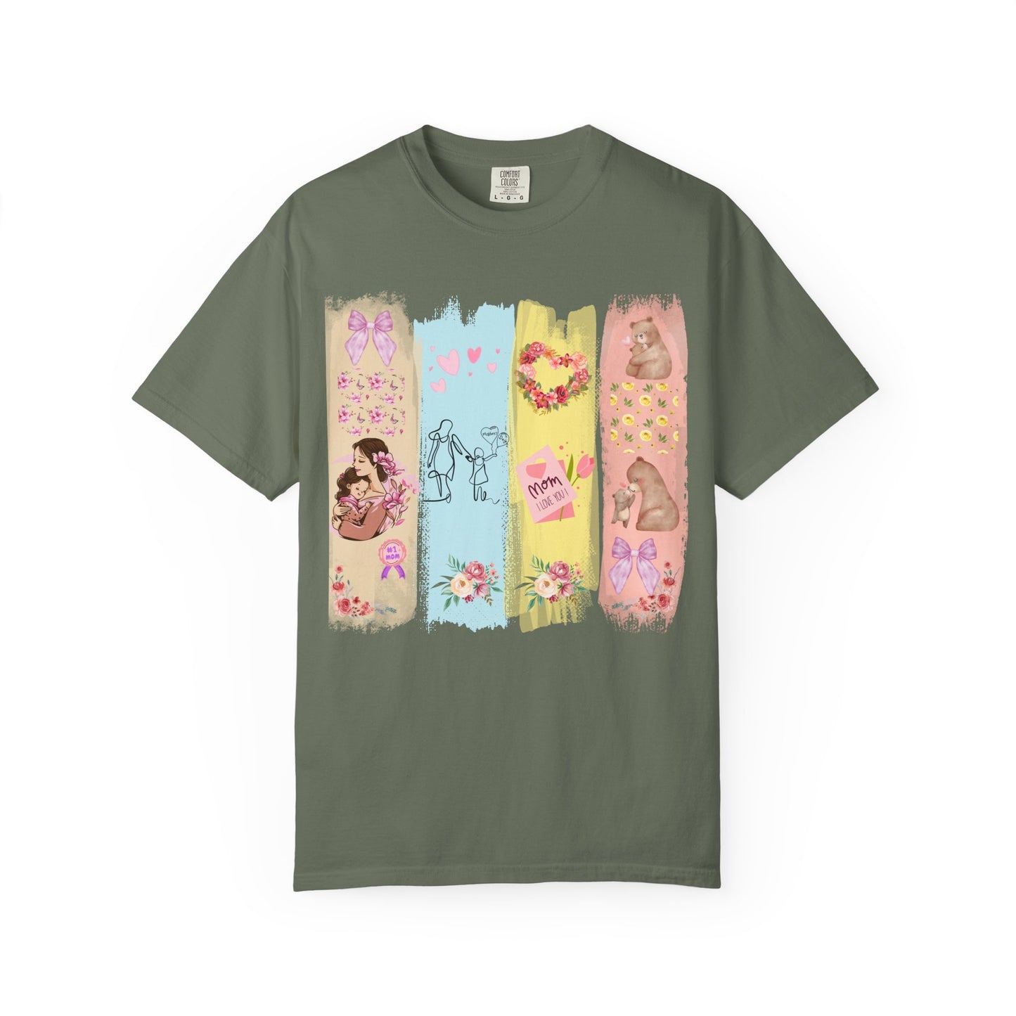 Mothers Day Brush Stroke T-Shirt, doodles themed for mothers perfect gift for moms