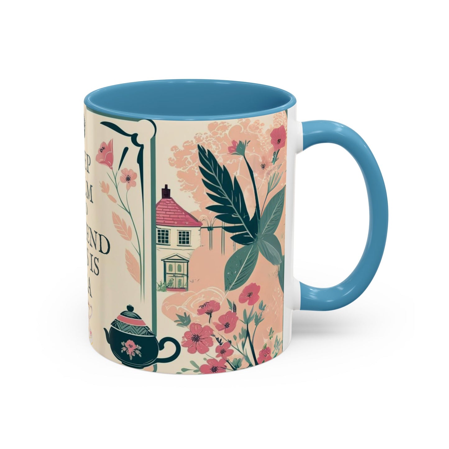 Mug, Keep Calm and Pretend This is Tea, England Theme, Gift for Tea Lovers, Funny Coffee Cup, Ceramic Mug, Tea Lover Gift, Coffee Mug,