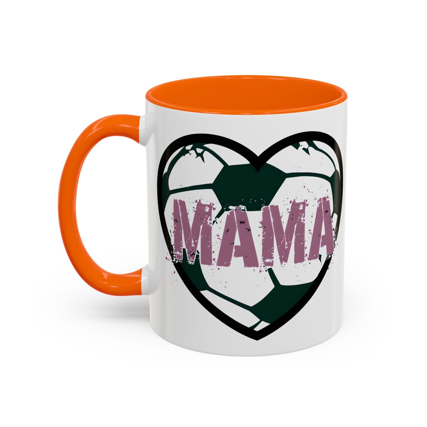 Heartfelt Mama Coffee Mug, Soccer Lover Gift, Mother's Day Mug, Birthday Present, Home Decor Accent Mug
