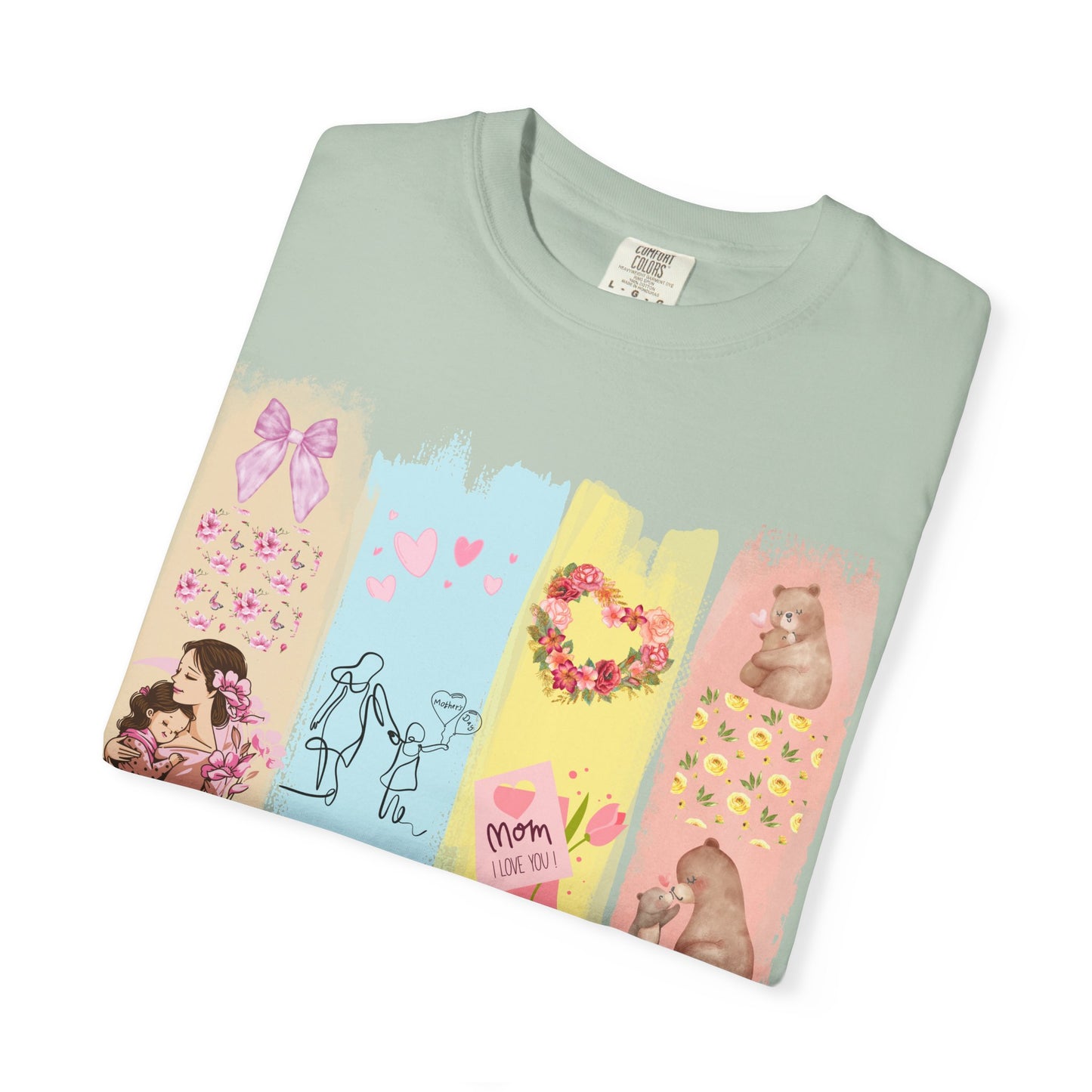Mothers Day Brush Stroke T-Shirt, doodles themed for mothers perfect gift for moms