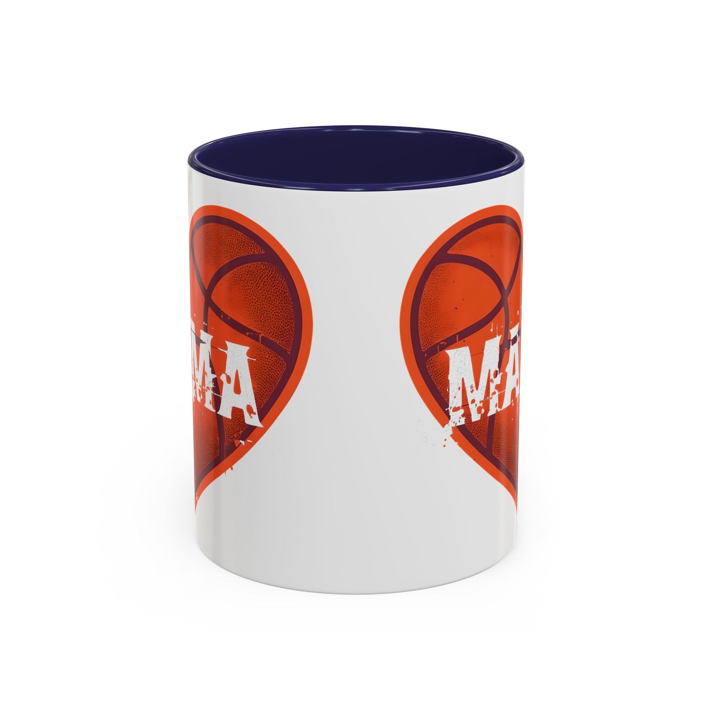 Basketball Mama Coffee Mug | Gift for Sports Moms, Basketball Lovers, Mother's Day, Personalized Mug, Heart Design