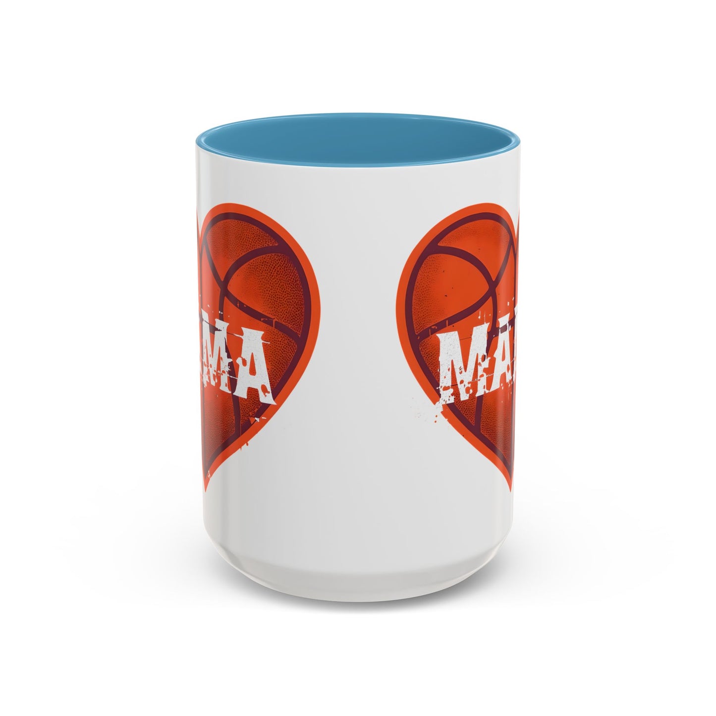 Basketball Mama Coffee Mug | Gift for Sports Moms, Basketball Lovers, Mother's Day, Personalized Mug, Heart Design