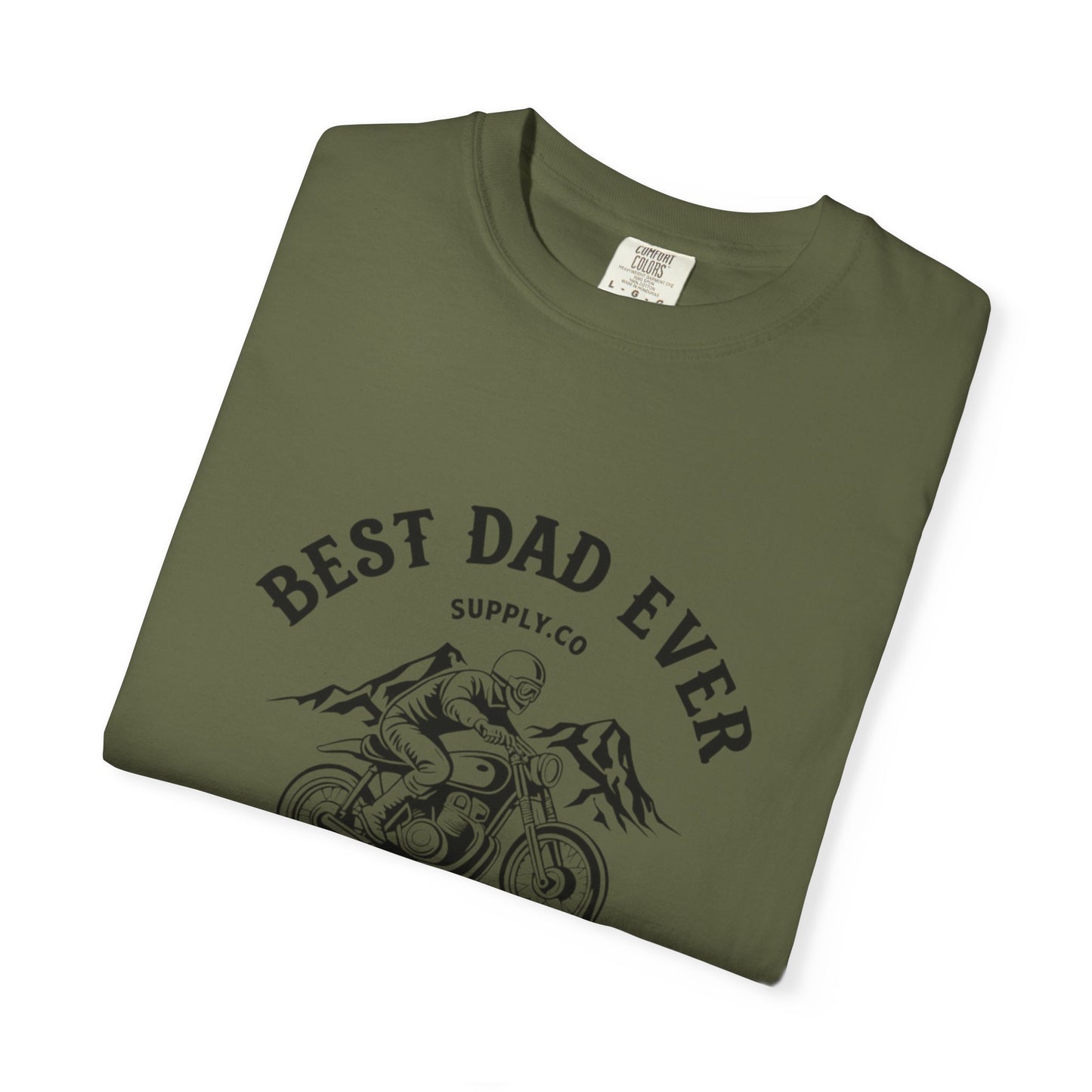 Best Dad Ever T-Shirt, Comfortable Unisex Gift for Father's Day, Family Celebrations, Soft Cotton Tee, Motorcycle Dad Shirt, Father's Day